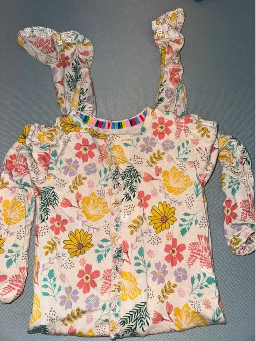 Magnetic me 12-18 months modal floral footie